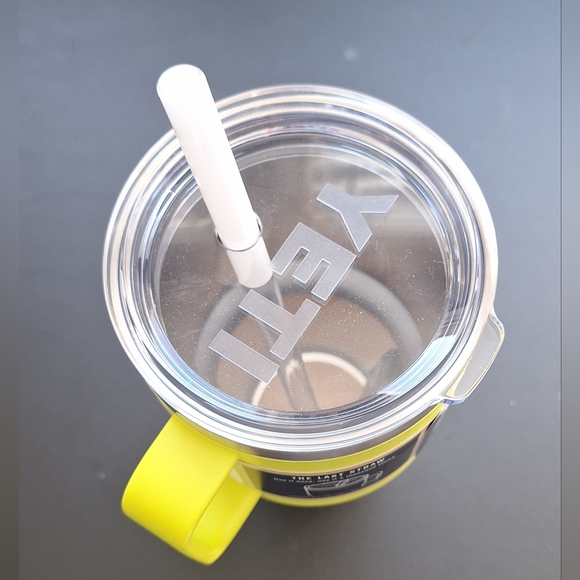 YETI Rambler 35 oz Mug with Straw Lid | Limited Edition in Firefly Yellow - Picture 2 of 5